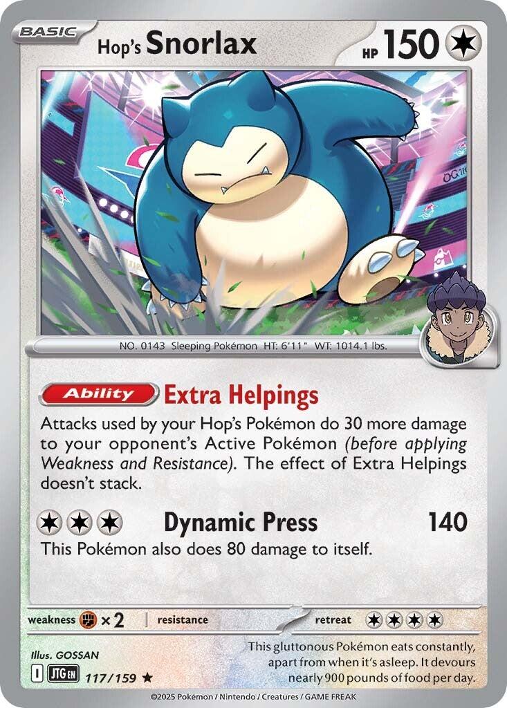Hop's Snorlax (117/159) [Scarlet & Violet: Journey Together] | Exor Games New Glasgow
