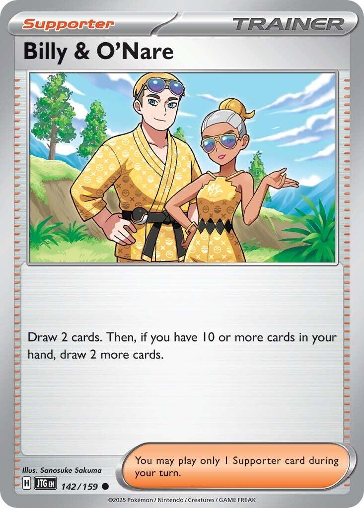 Billy & O'Nare (142/159) [Scarlet & Violet: Journey Together] | Exor Games New Glasgow