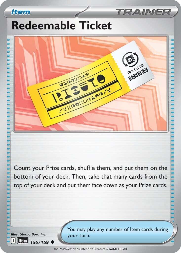 Redeemable Ticket (156/159) [Scarlet & Violet: Journey Together] | Exor Games New Glasgow