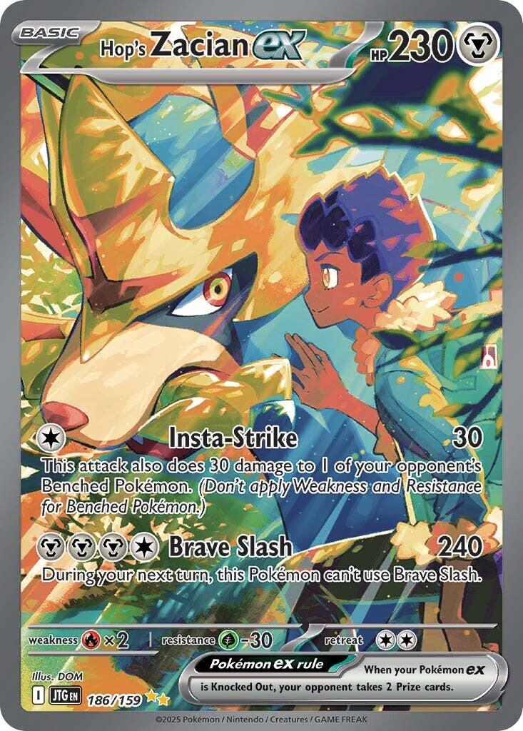 Hop's Zacian ex (186/159) [Scarlet & Violet: Journey Together] | Exor Games New Glasgow