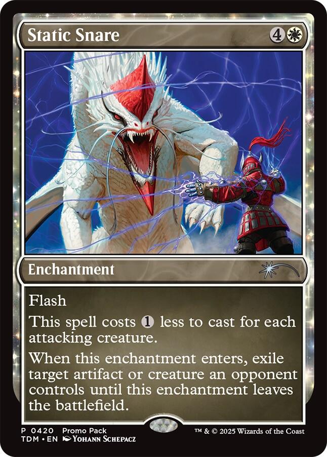 Static Snare [Tarkir: Dragonstorm Promos] | Exor Games New Glasgow