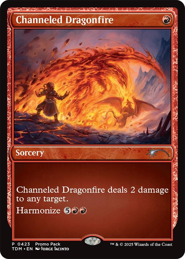 Channeled Dragonfire [Tarkir: Dragonstorm Promos] | Exor Games New Glasgow