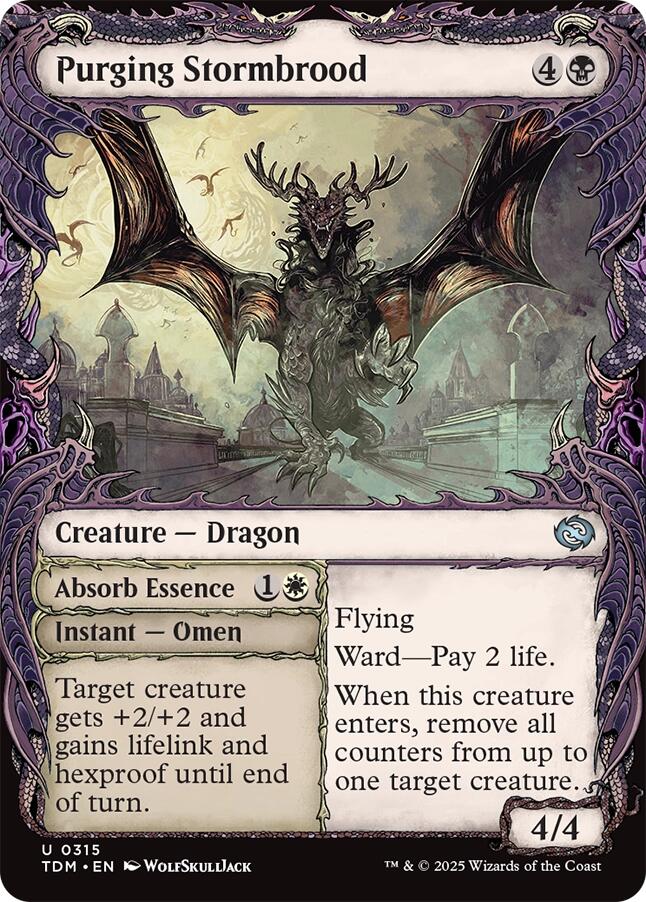 Purging Stormbrood (Showcase) [Tarkir: Dragonstorm] | Exor Games New Glasgow