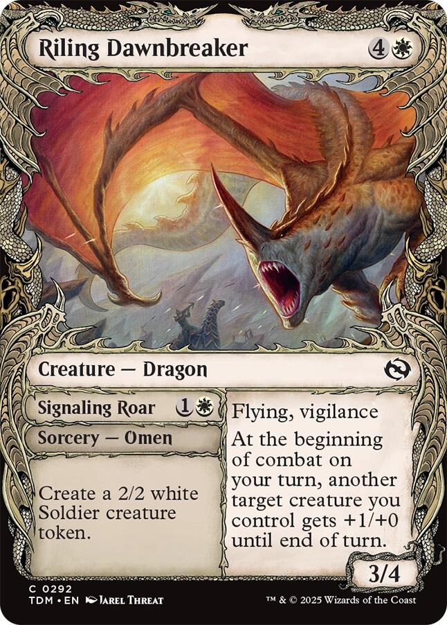 Riling Dawnbreaker (Showcase) [Tarkir: Dragonstorm] | Exor Games New Glasgow