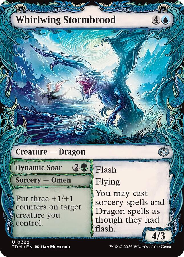Whirlwing Stormbrood (Showcase) [Tarkir: Dragonstorm] | Exor Games New Glasgow