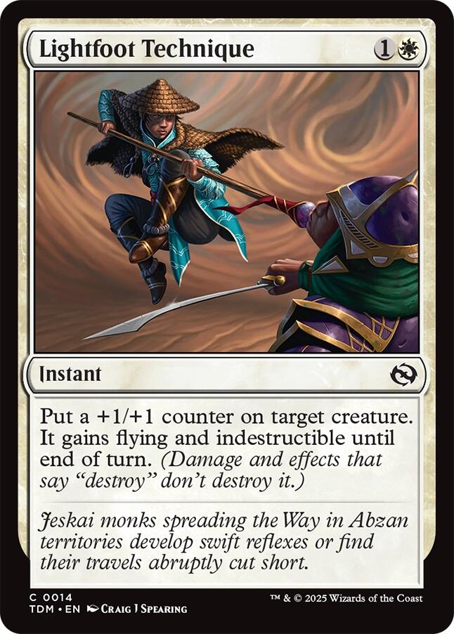 Lightfoot Technique [Tarkir: Dragonstorm] | Exor Games New Glasgow