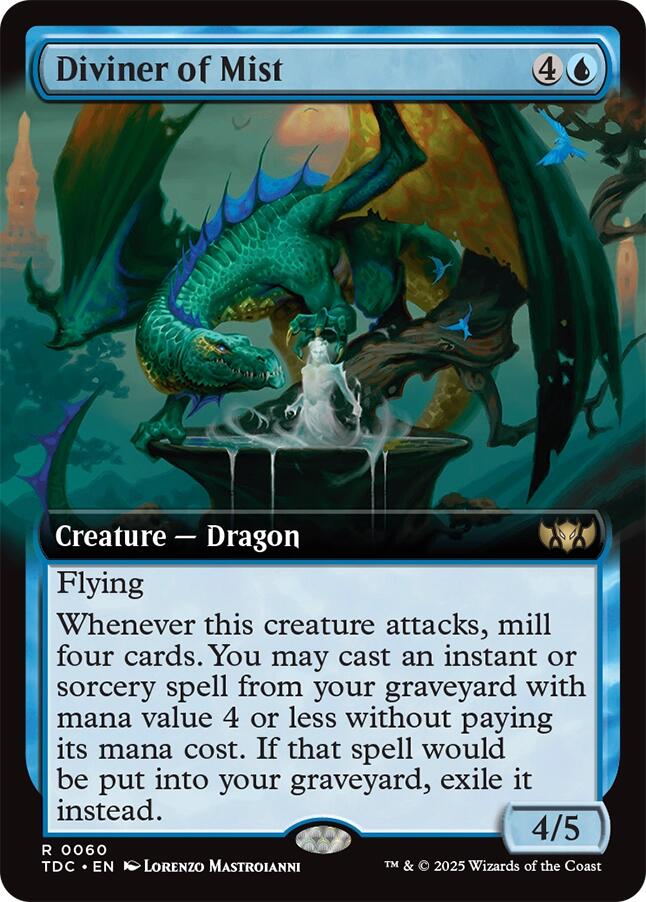 Diviner of Mist (Extended Art) [Tarkir: Dragonstorm Commander] | Exor Games New Glasgow