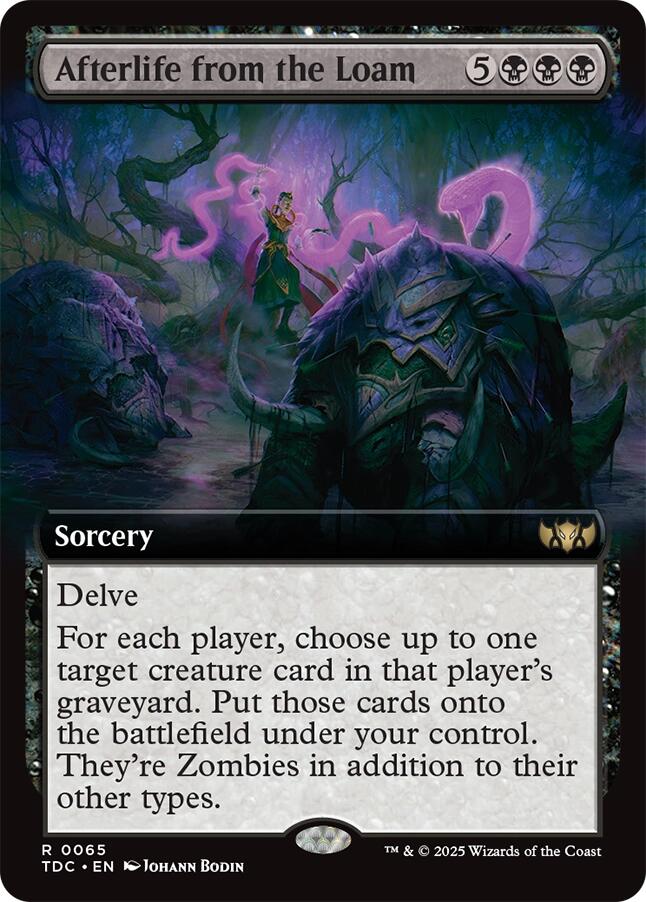 Afterlife from the Loam (Extended Art) [Tarkir: Dragonstorm Commander] | Exor Games New Glasgow
