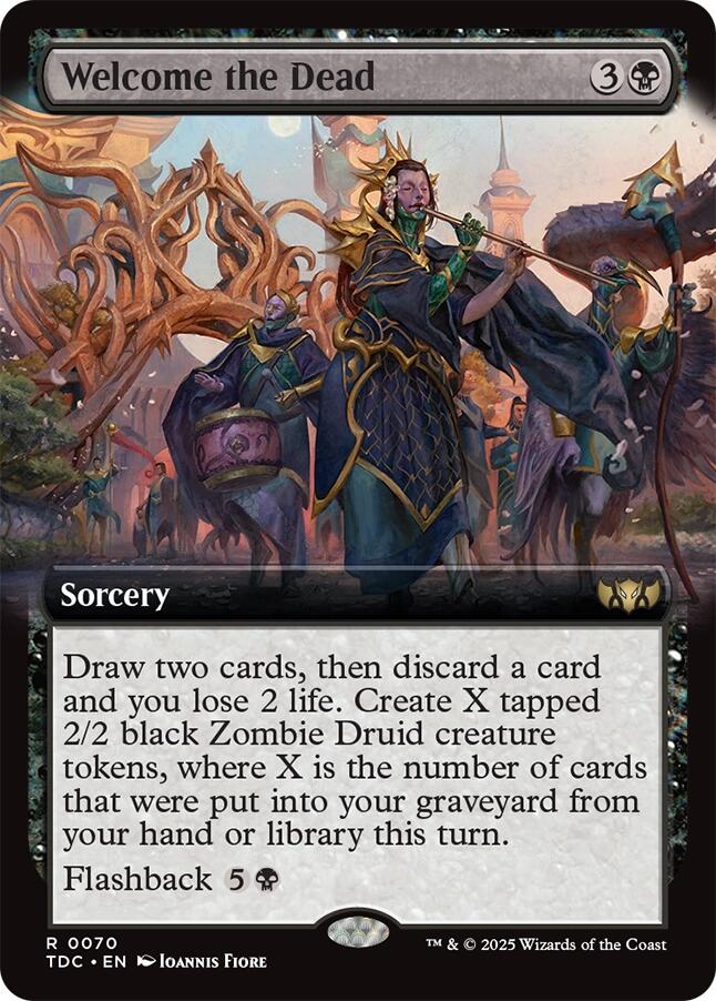 Welcome the Dead (Extended Art) [Tarkir: Dragonstorm Commander] | Exor Games New Glasgow