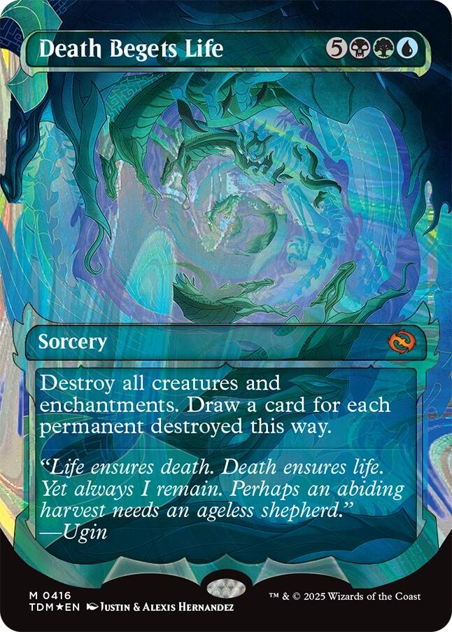 Death Begets Life (Showcase) (Halo Foil) [Tarkir: Dragonstorm] | Exor Games New Glasgow