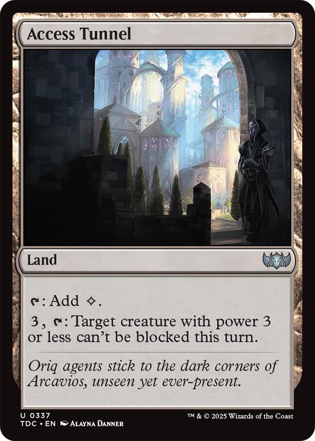Access Tunnel [Tarkir: Dragonstorm Commander] | Exor Games New Glasgow