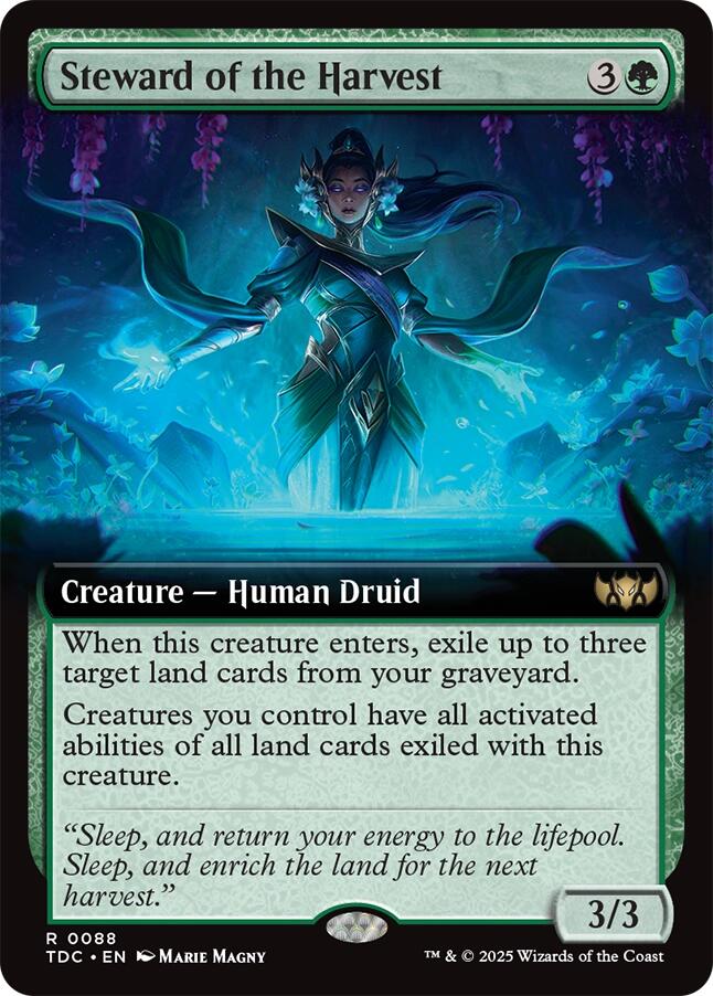 Steward of the Harvest (Extended Art) [Tarkir: Dragonstorm Commander] | Exor Games New Glasgow