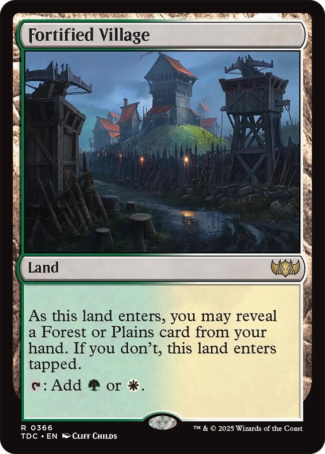 Fortified Village [Tarkir: Dragonstorm Commander] | Exor Games New Glasgow