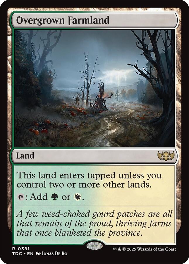 Overgrown Farmland [Tarkir: Dragonstorm Commander] | Exor Games New Glasgow