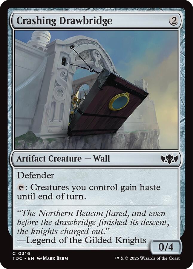 Crashing Drawbridge [Tarkir: Dragonstorm Commander] | Exor Games New Glasgow