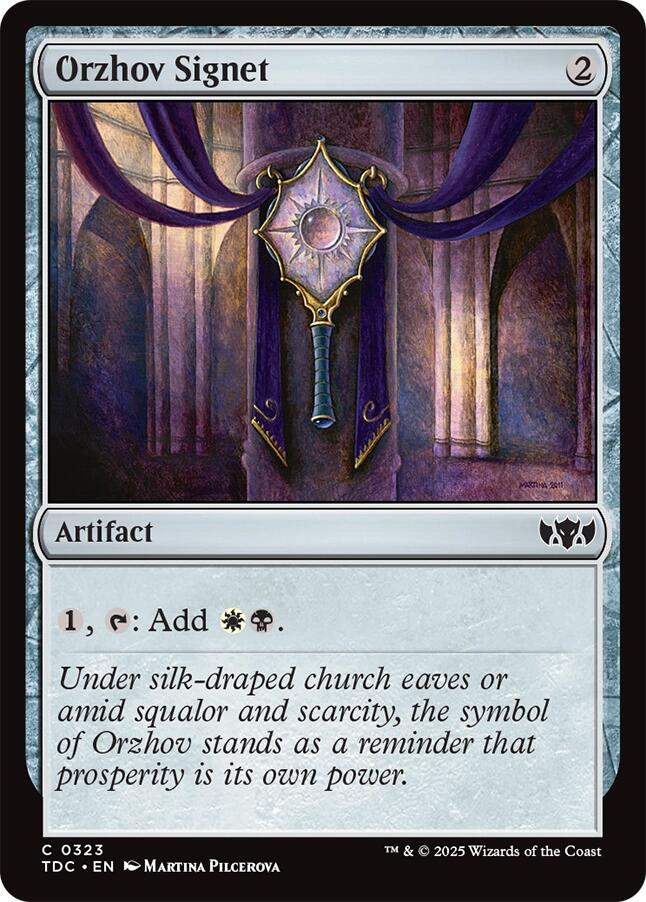 Orzhov Signet [Tarkir: Dragonstorm Commander] | Exor Games New Glasgow