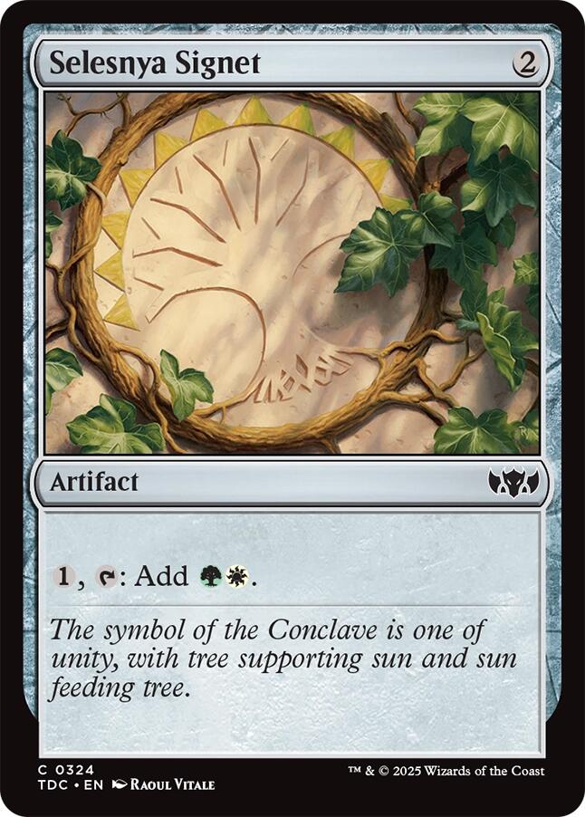 Selesnya Signet [Tarkir: Dragonstorm Commander] | Exor Games New Glasgow