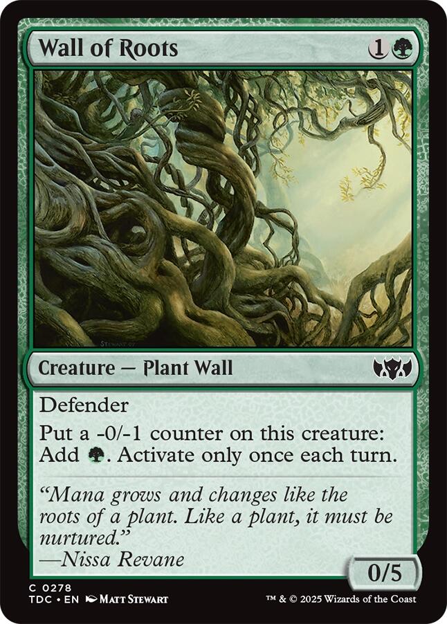 Wall of Roots [Tarkir: Dragonstorm Commander] | Exor Games New Glasgow