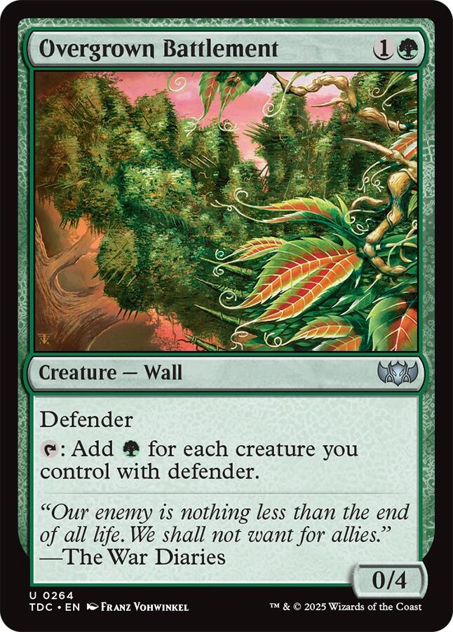 Overgrown Battlement [Tarkir: Dragonstorm Commander] | Exor Games New Glasgow