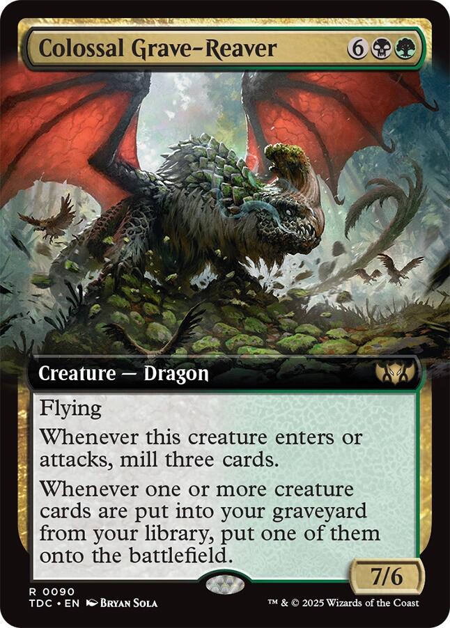 Colossal Grave-Reaver (Extended Art) [Tarkir: Dragonstorm Commander] | Exor Games New Glasgow