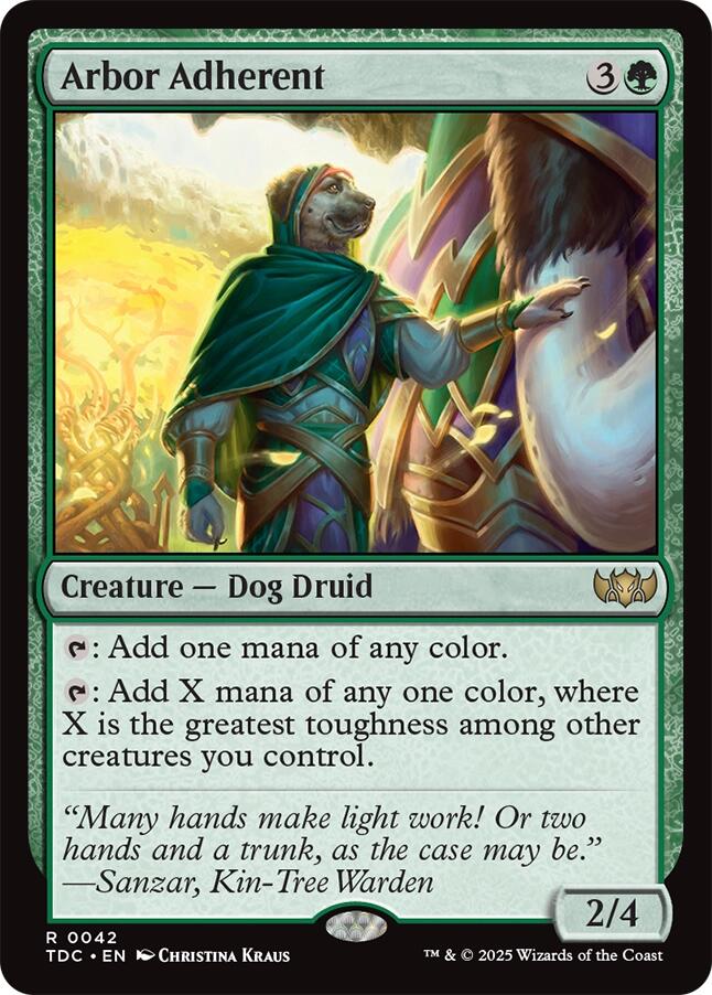 Arbor Adherent [Tarkir: Dragonstorm Commander] | Exor Games New Glasgow