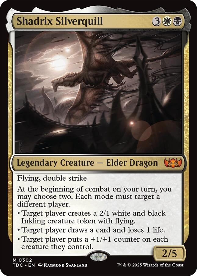 Shadrix Silverquill [Tarkir: Dragonstorm Commander] | Exor Games New Glasgow
