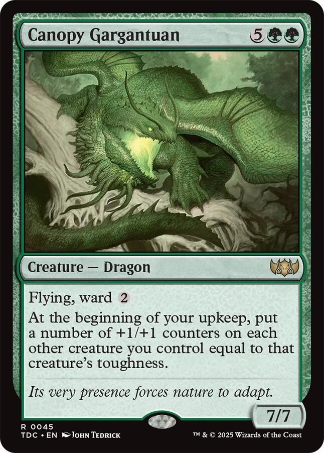 Canopy Gargantuan [Tarkir: Dragonstorm Commander] | Exor Games New Glasgow