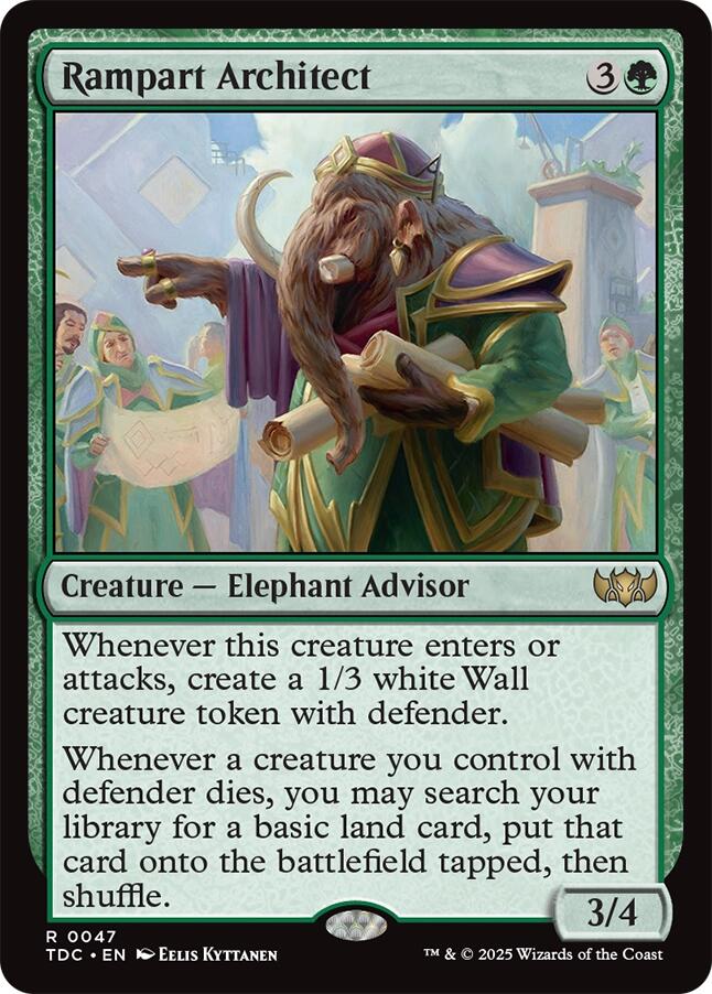 Rampart Architect [Tarkir: Dragonstorm Commander] | Exor Games New Glasgow