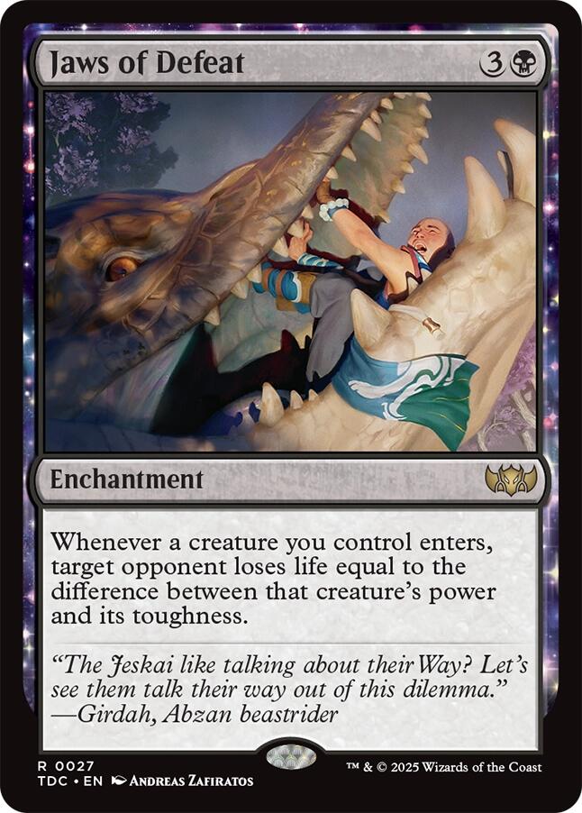 Jaws of Defeat [Tarkir: Dragonstorm Commander] | Exor Games New Glasgow