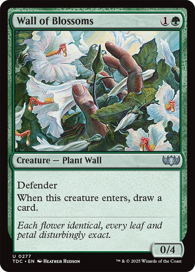 Wall of Blossoms [Tarkir: Dragonstorm Commander] | Exor Games New Glasgow