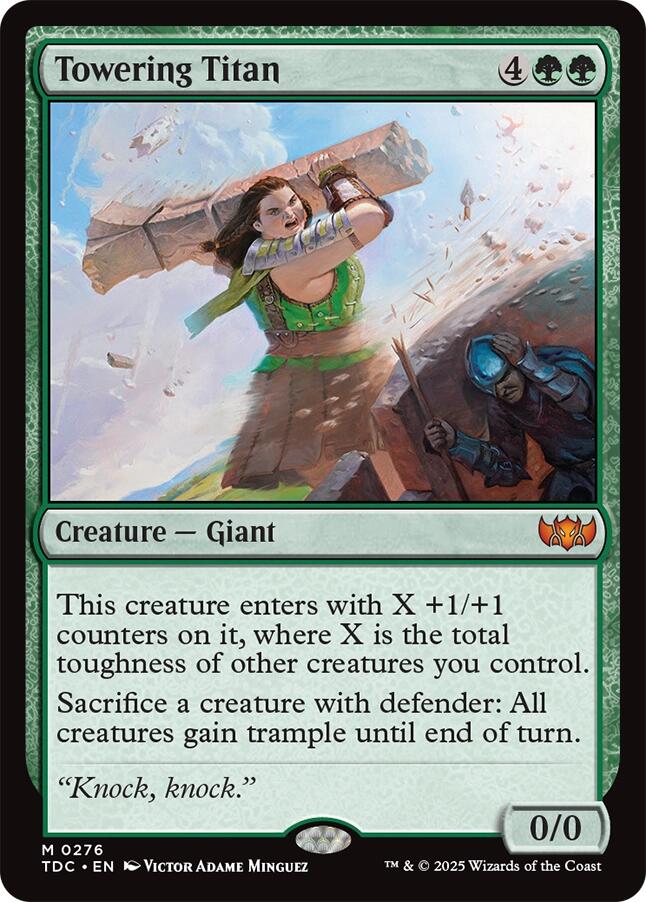 Towering Titan [Tarkir: Dragonstorm Commander] | Exor Games New Glasgow