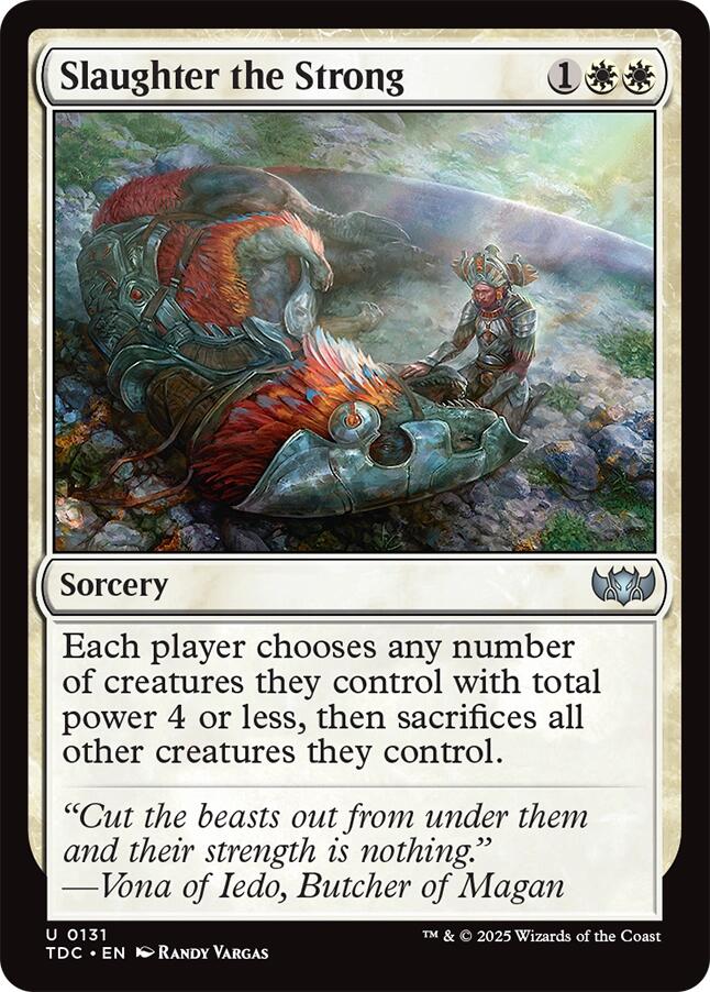 Slaughter the Strong [Tarkir: Dragonstorm Commander] | Exor Games New Glasgow