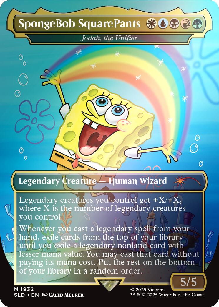 SpongeBob SquarePants - Jodah, the Unifier (Rainbow Foil) [Secret Lair Drop Series] | Exor Games New Glasgow