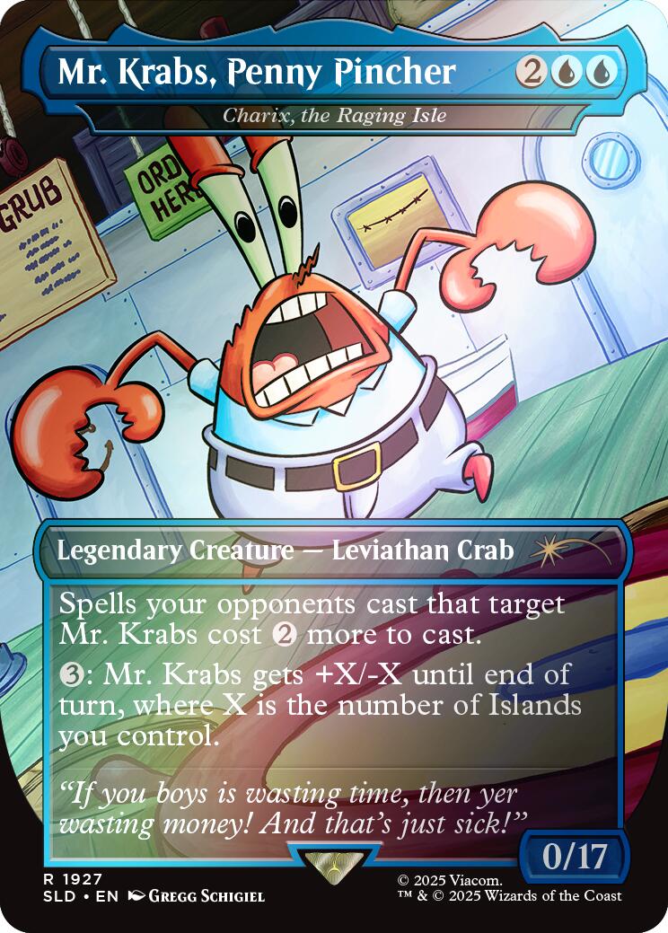 Mr. Krabs, Penny Pincher - Charix, the Raging Isle (Rainbow Foil) [Secret Lair Drop Series] | Exor Games New Glasgow