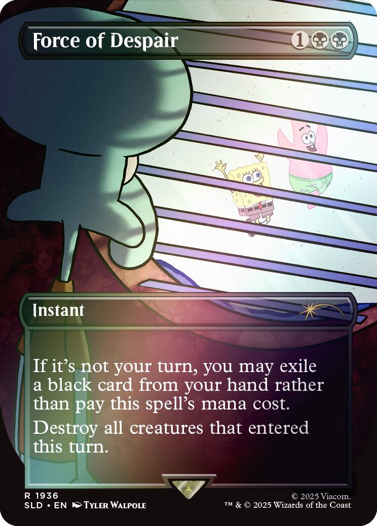 Force of Despair (Rainbow Foil) [Secret Lair Drop Series] | Exor Games New Glasgow
