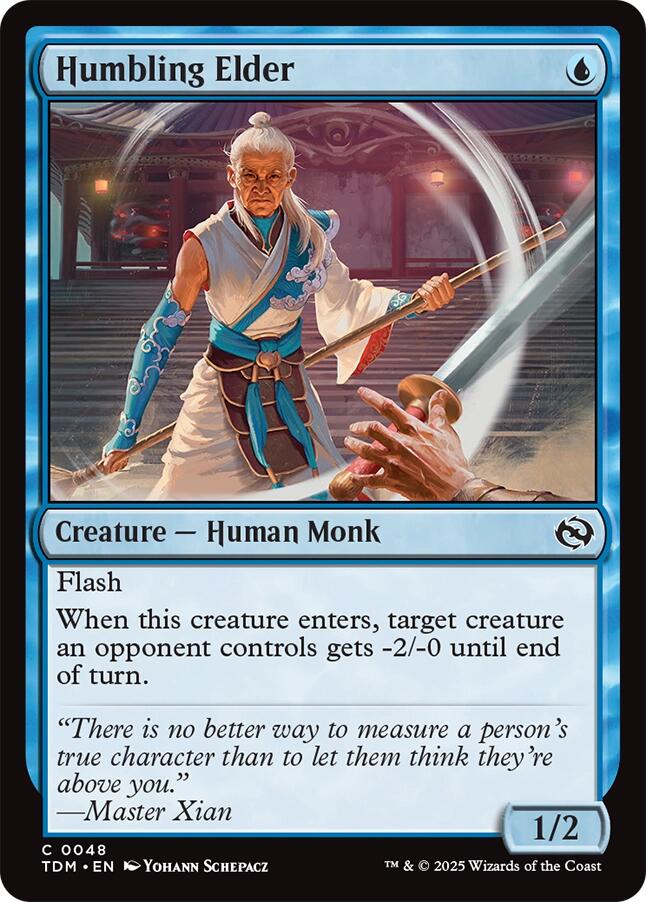 Humbling Elder [Tarkir: Dragonstorm] | Exor Games New Glasgow