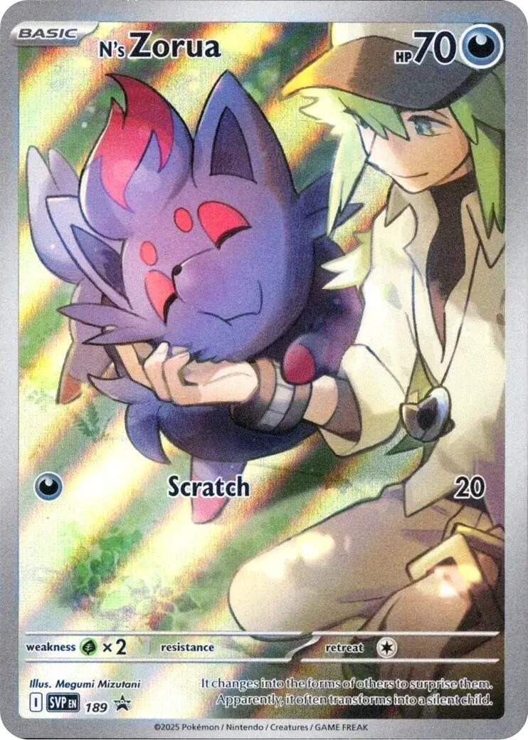 N's Zorua (SVP189) [Scarlet & Violet: Black Star Promos] | Exor Games New Glasgow