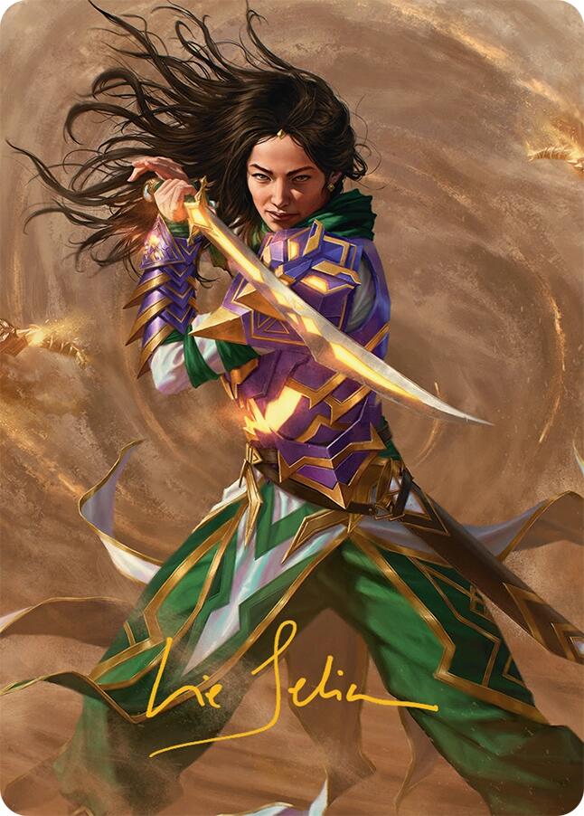 Descendant of Storms Art Card (2/54) (Gold-Stamped Signature) [Tarkir: Dragonstorm Art Series] | Exor Games New Glasgow