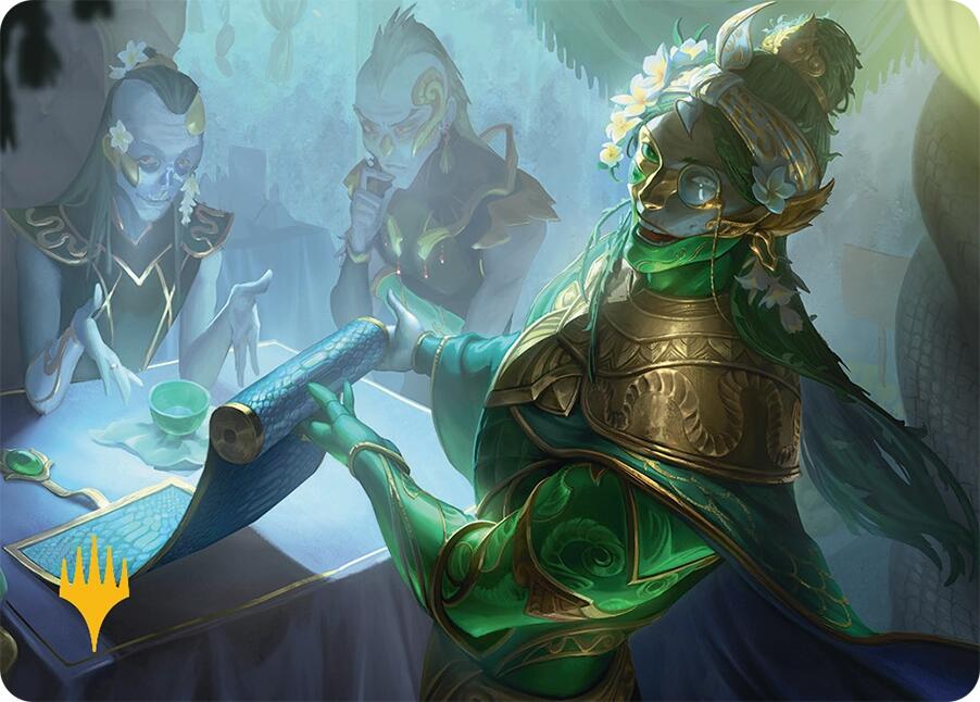 Sibsig Appraiser Art Card (8/54) (Gold-Stamped Signature) [Tarkir: Dragonstorm Art Series] | Exor Games New Glasgow