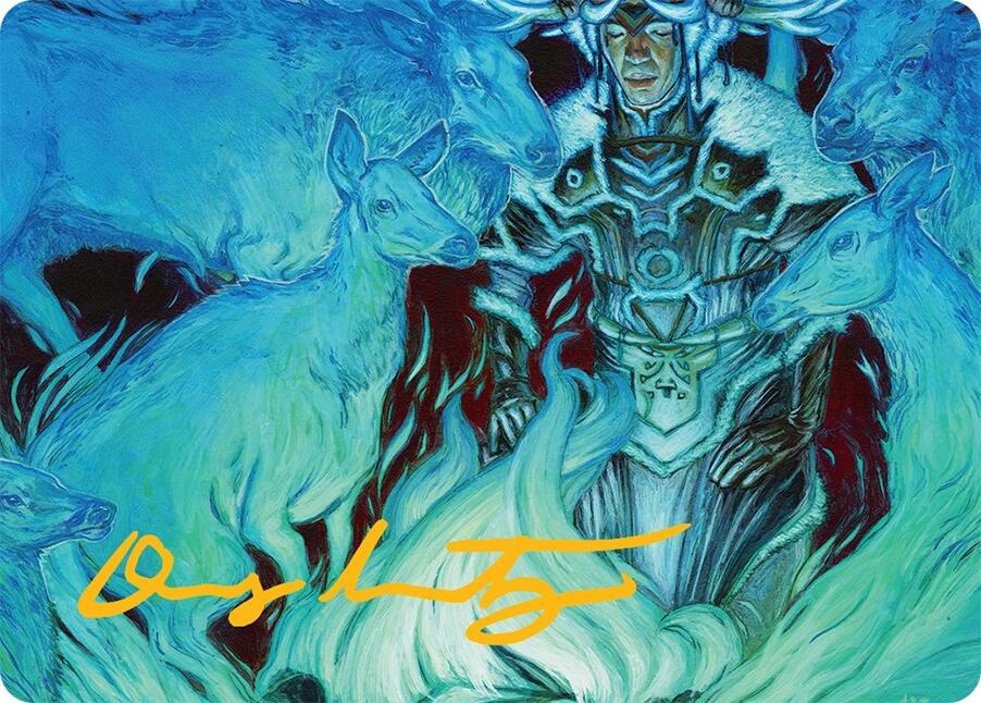 Unending Whisper Art Card (9/54) (Gold-Stamped Signature) [Tarkir: Dragonstorm Art Series] | Exor Games New Glasgow
