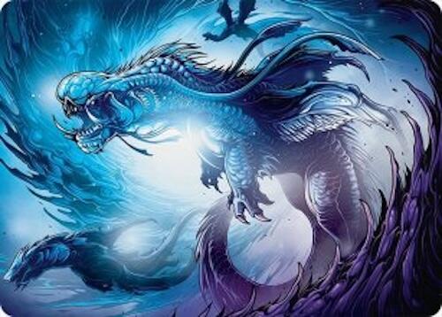 Roiling Dragonstorm Art Card (33/54) [Tarkir: Dragonstorm Art Series] | Exor Games New Glasgow