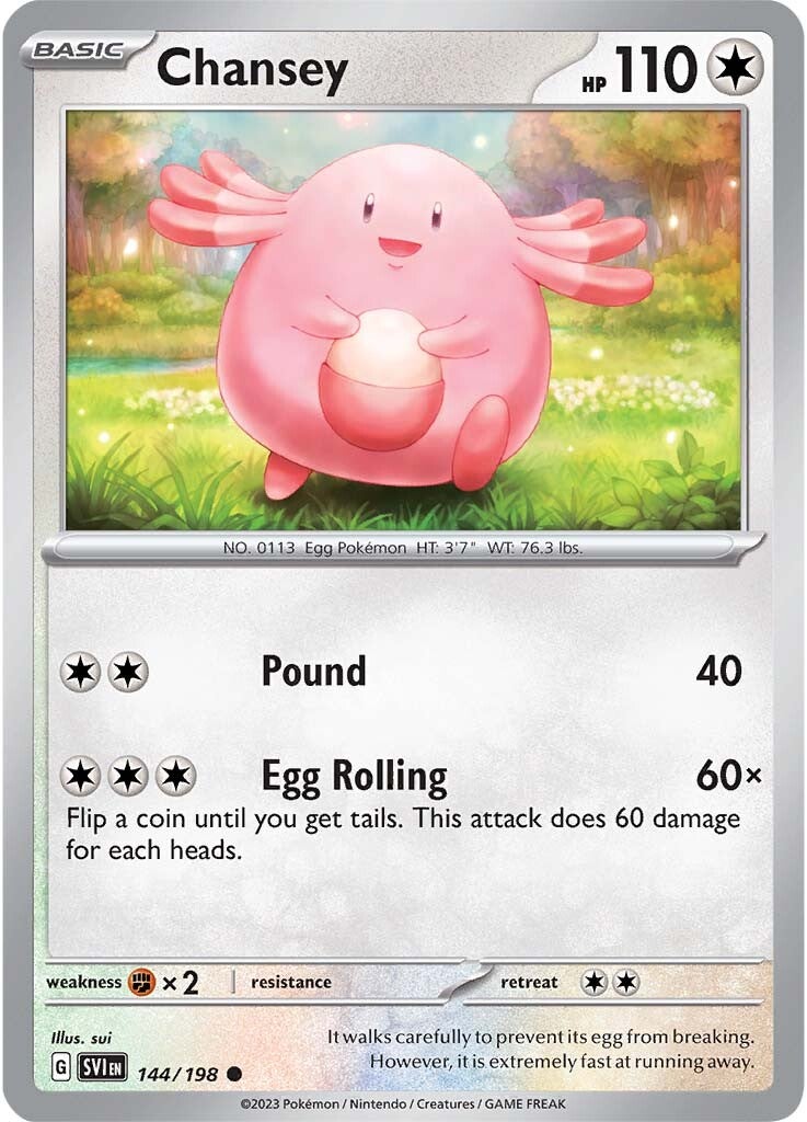 Chansey (144/198) [Scarlet & Violet: Base Set] | Exor Games New Glasgow