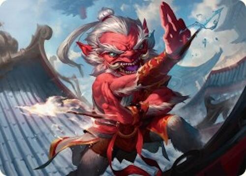 Devoted Duelist Art Card (15/54) [Tarkir: Dragonstorm Art Series] | Exor Games New Glasgow