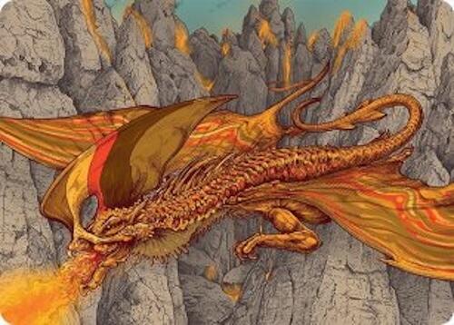 Magmatic Hellkite Art Card (34/54) [Tarkir: Dragonstorm Art Series] | Exor Games New Glasgow