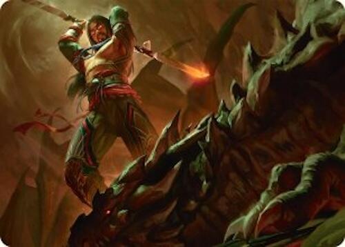 Sarkhan's Resolve Art Card (18/54) [Tarkir: Dragonstorm Art Series] | Exor Games New Glasgow