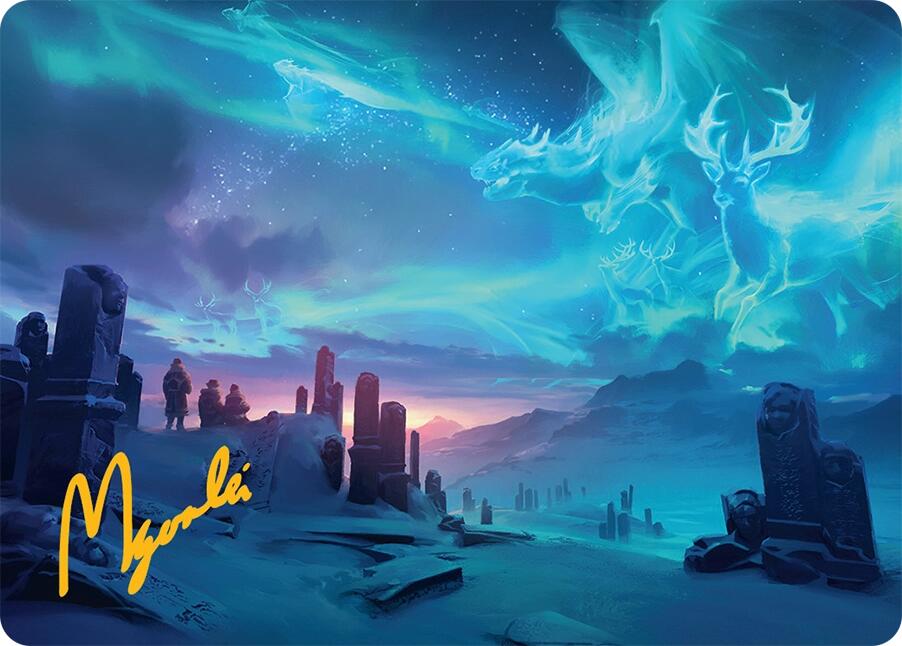 Auroral Procession Art Card (20/54) (Gold-Stamped Signature) [Tarkir: Dragonstorm Art Series] | Exor Games New Glasgow