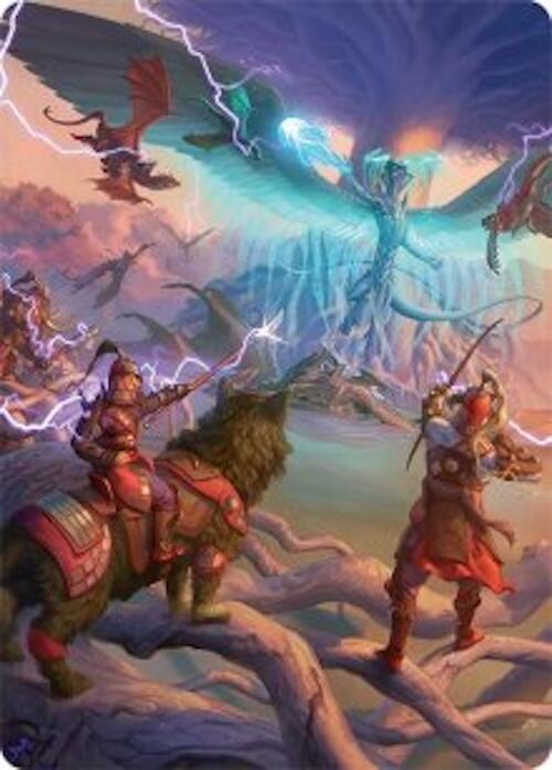 All-Out Assault Art Card (50/54) [Tarkir: Dragonstorm Art Series] | Exor Games New Glasgow
