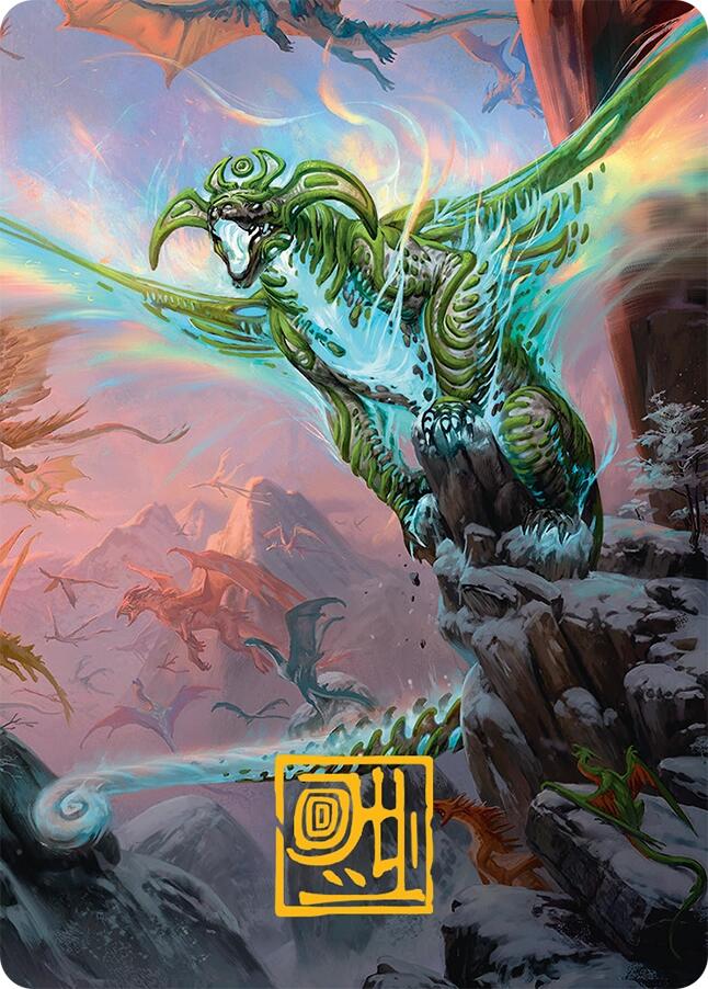 Ureni of the Unwritten Art Card (51/54) (Gold-Stamped Signature) [Tarkir: Dragonstorm Art Series] | Exor Games New Glasgow
