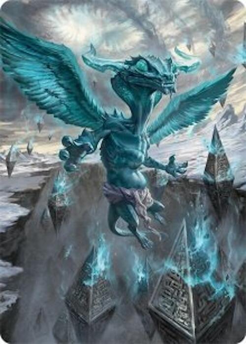 Ugin, Eye of the Storms Art Card (47/54) [Tarkir: Dragonstorm Art Series] | Exor Games New Glasgow