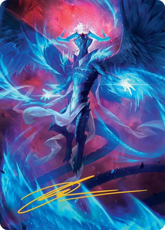 Ugin, Eye of the Storms Art Card (48/54) (Gold-Stamped Signature) [Tarkir: Dragonstorm Art Series] | Exor Games New Glasgow